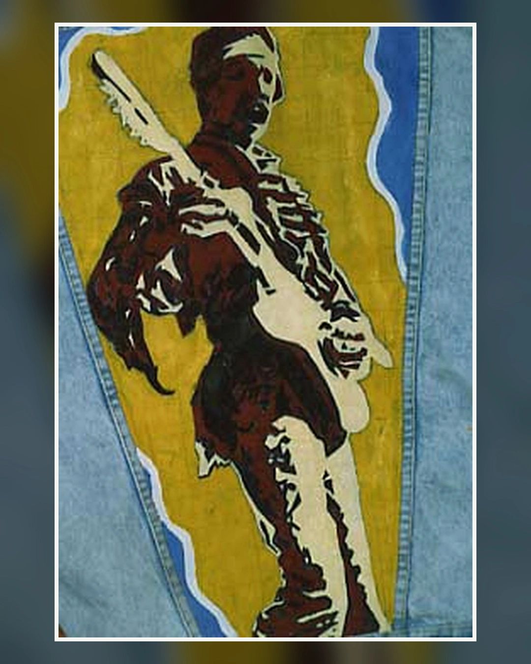 Hendrix artwork on a jacket, from Chris’s archive